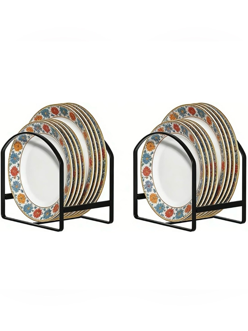 LINFIDITE 2 Pack Kitchen Plate Holder Organizer
